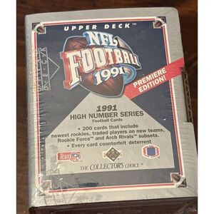Upper Deck 1991 NFL Football High Number Series 200 Card Set Factory Sealed